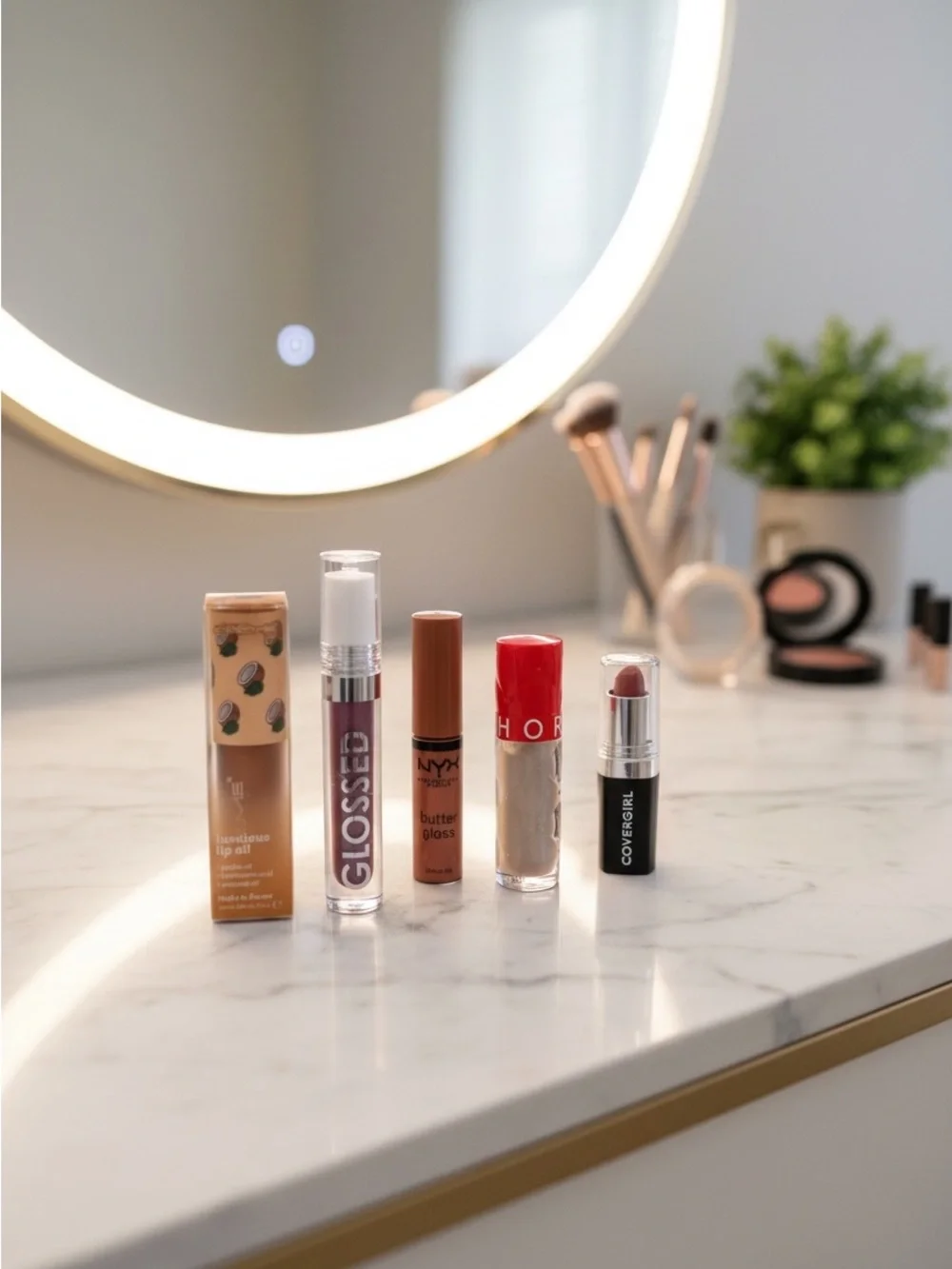 Lip Gloss & Lipstick Bundle NYX Sephora Creme Shop Covergirl New